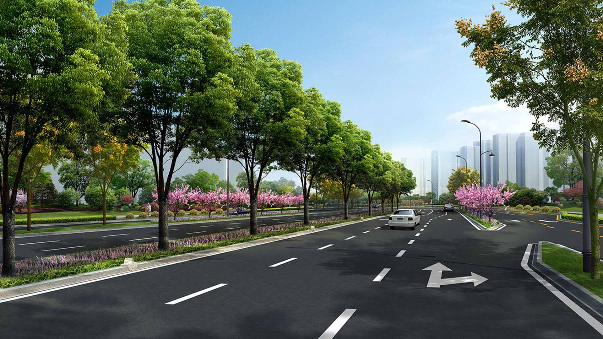 2019--迎宾大道改造提升工程（沪杭高速以南段）一标段 (效果图)